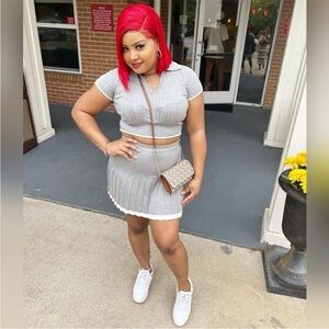 Freshman 1996 size small skirt set